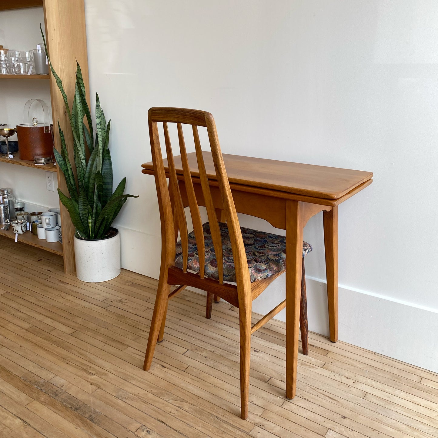 Vintage Folding Maple Game Table