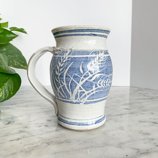 Vintage “Harvest” Clay Pitcher, 6.25”