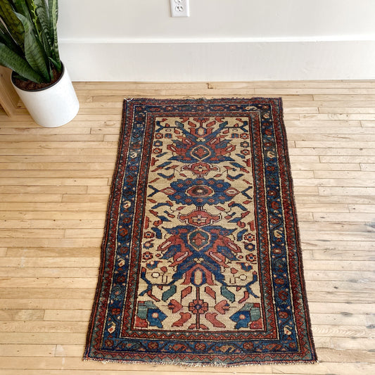 Vintage Handmade Oriental Rug (2'5" x 3'9")