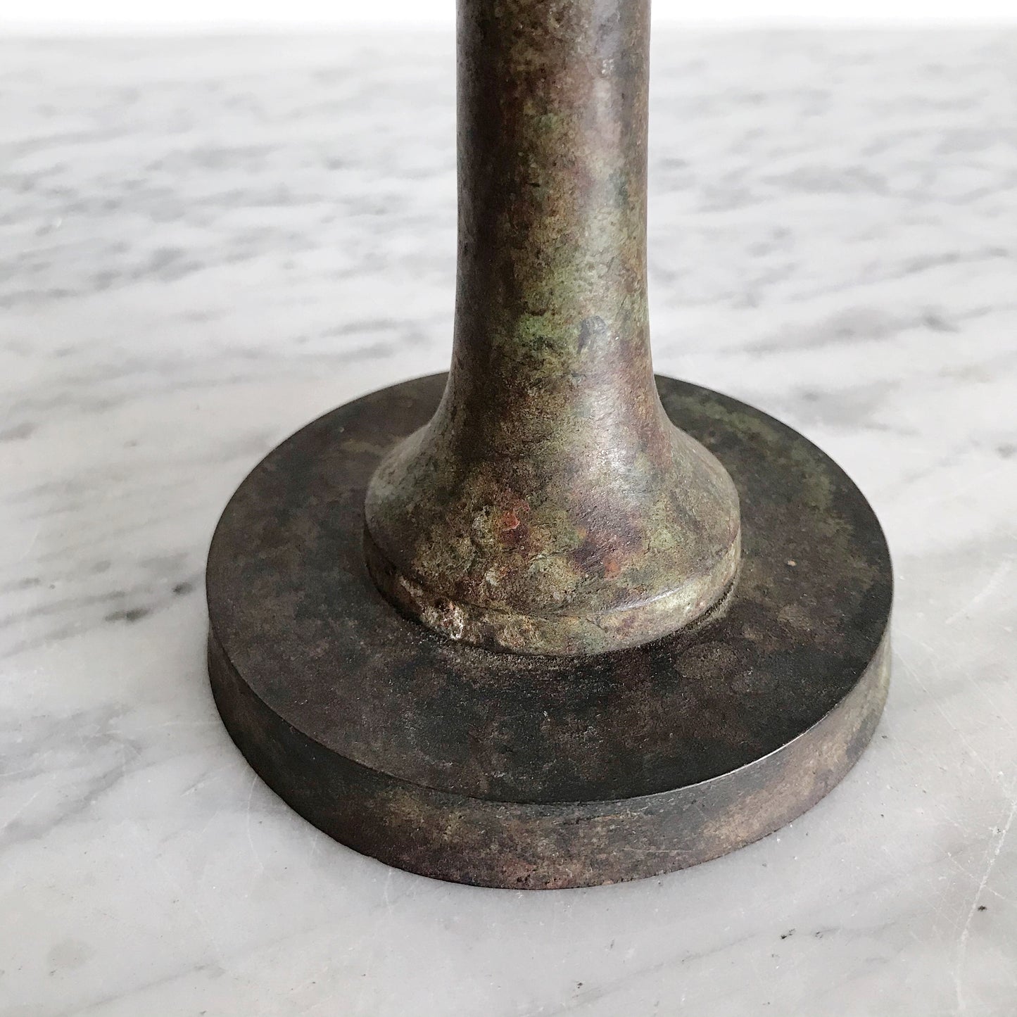 X-Tall Vintage Candle Holder with Patina