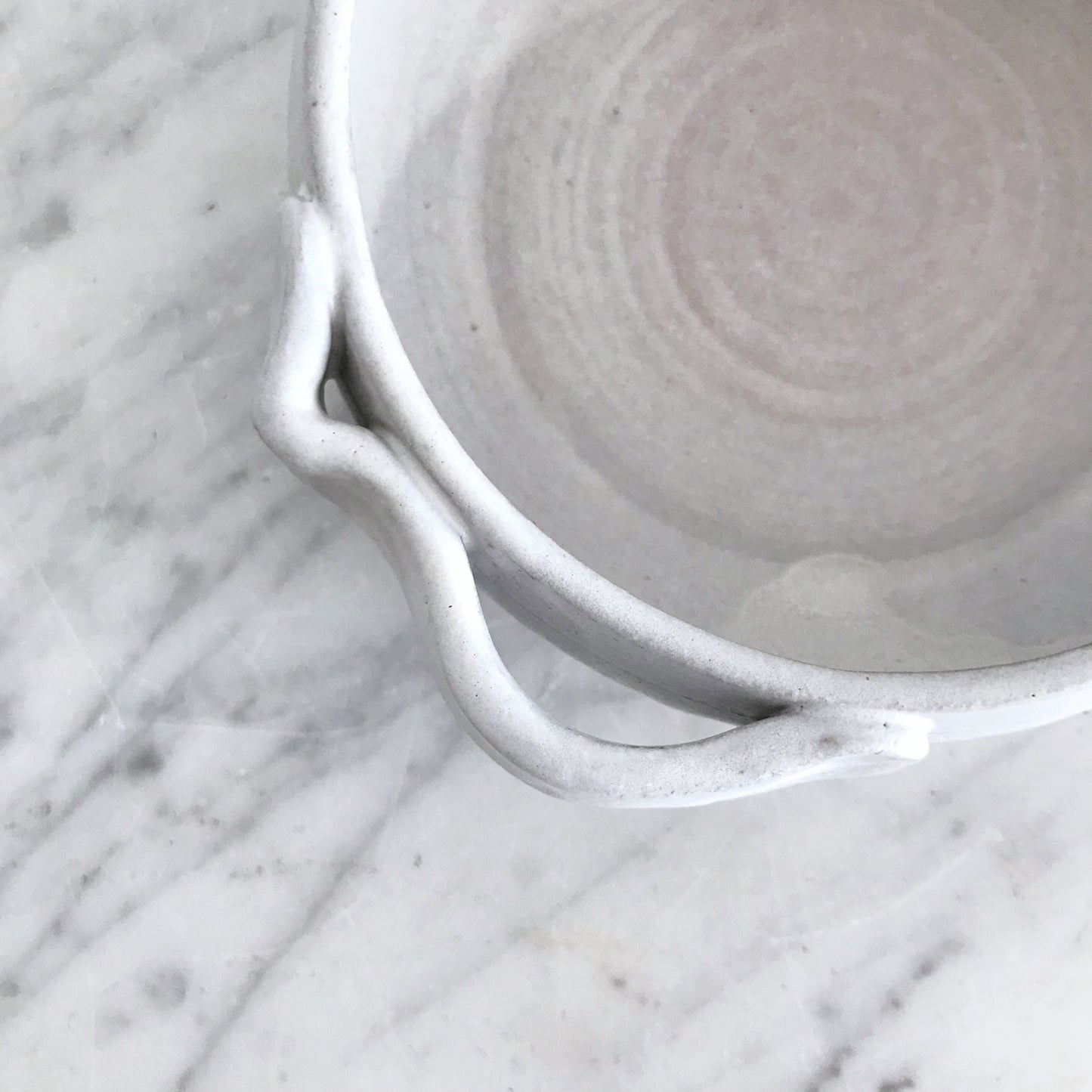 Handcrafted Soft Gray Pottery Dish