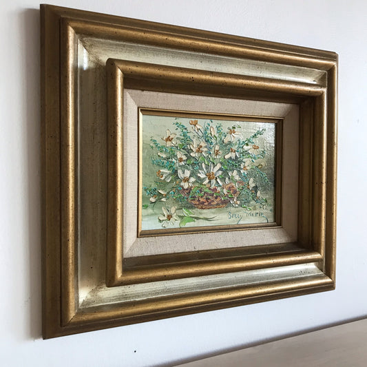Original Vintage Floral Still-life Painting