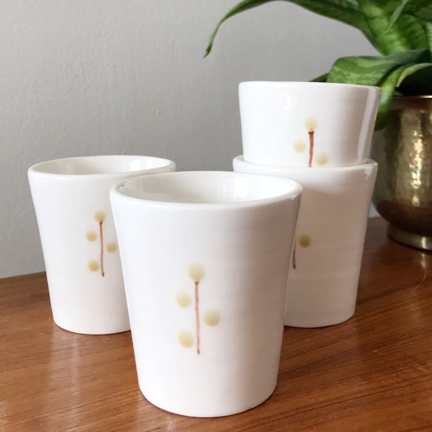 Set of 4 Ceramic Cups
