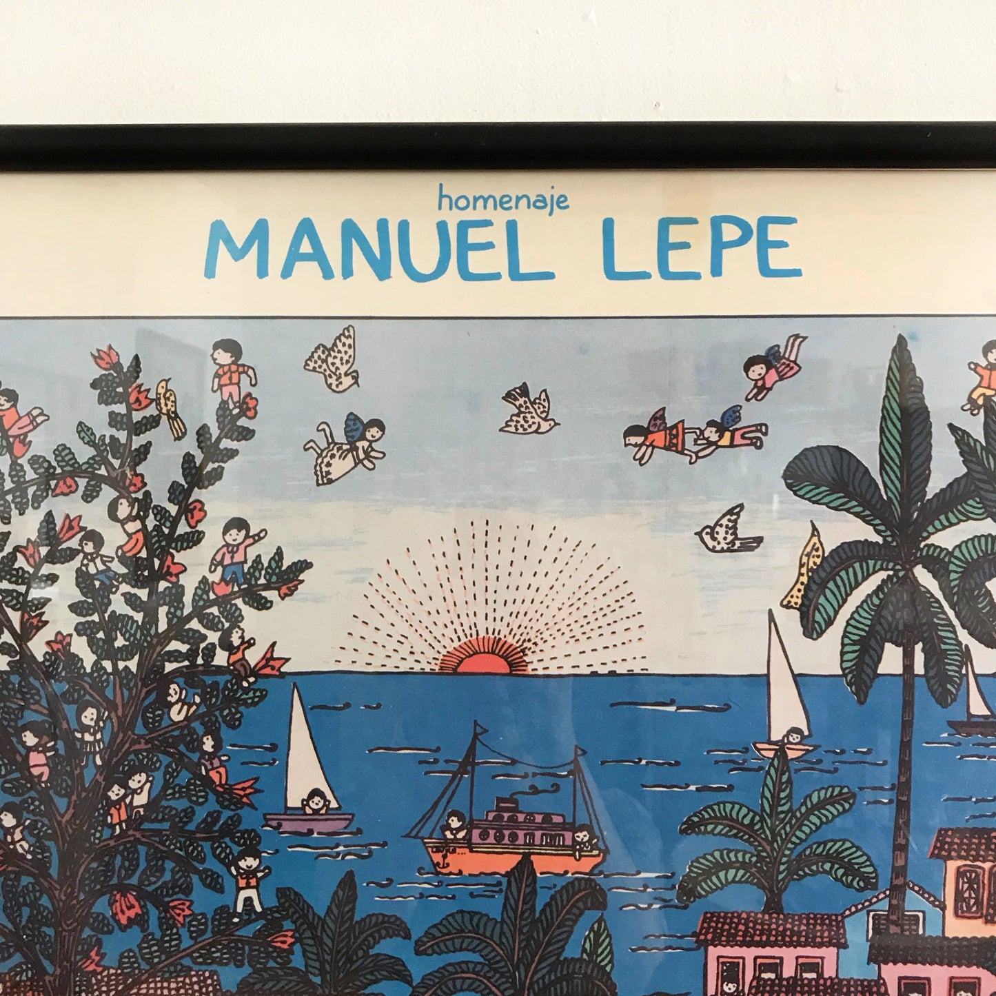 Vintage Manuel Lepe Poster Print, 1984