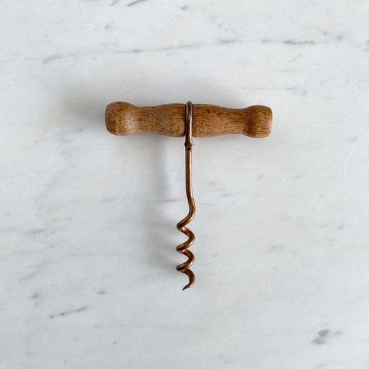 Vintage Wood + Copper Corkscrew