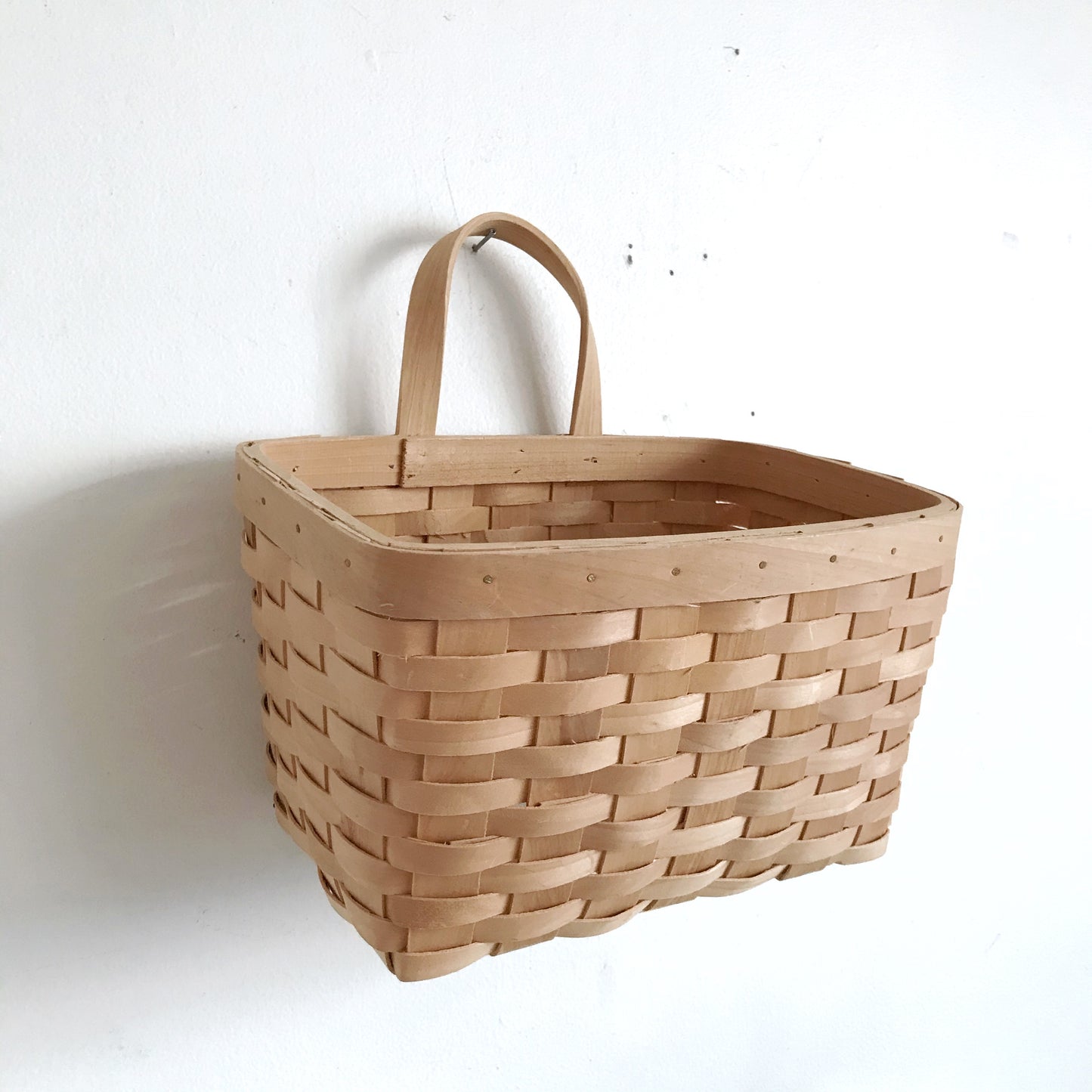 Hanging Woven Bentwood Basket