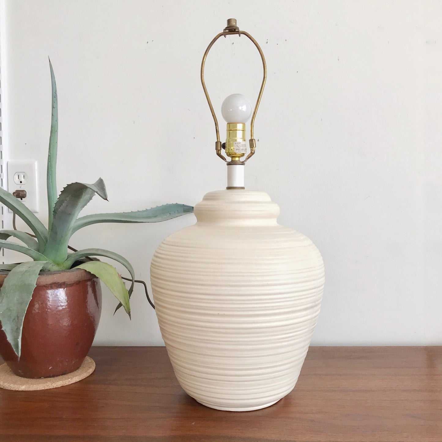Vintage Textured Ceramic Lamp Base