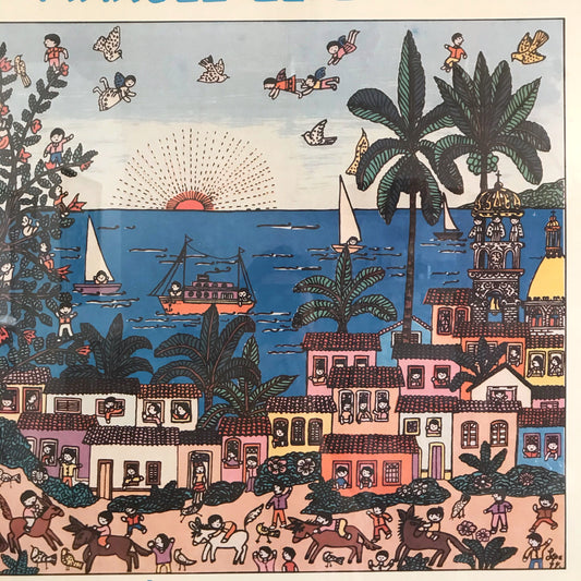 Vintage Manuel Lepe Poster Print, 1984