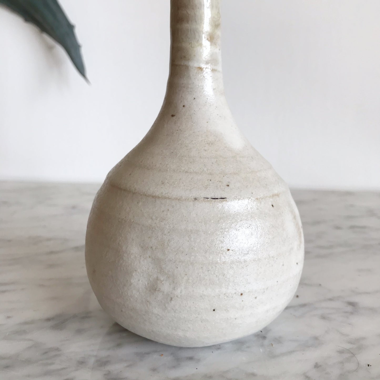 Slender Handcrafted Pottery Bud Vase