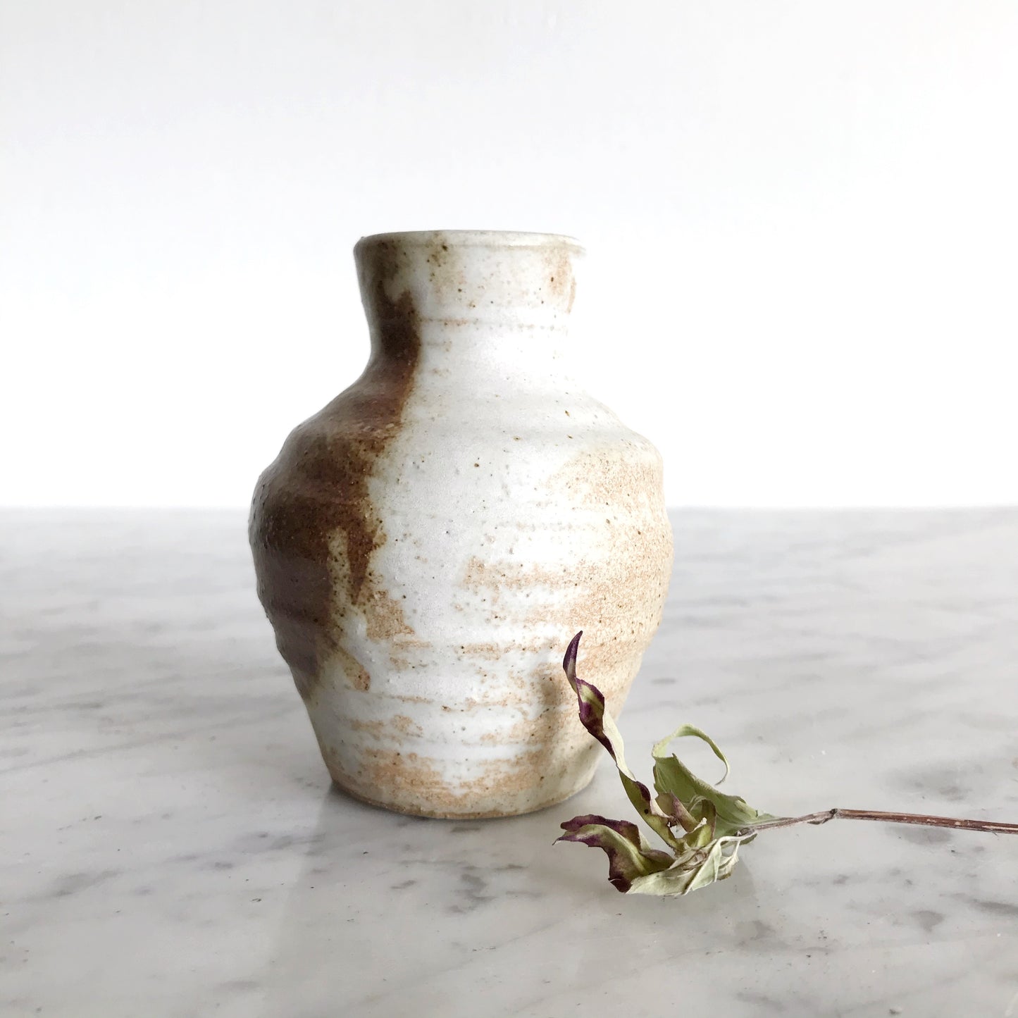 Small Pottery Bud Vase, 3-5/8”