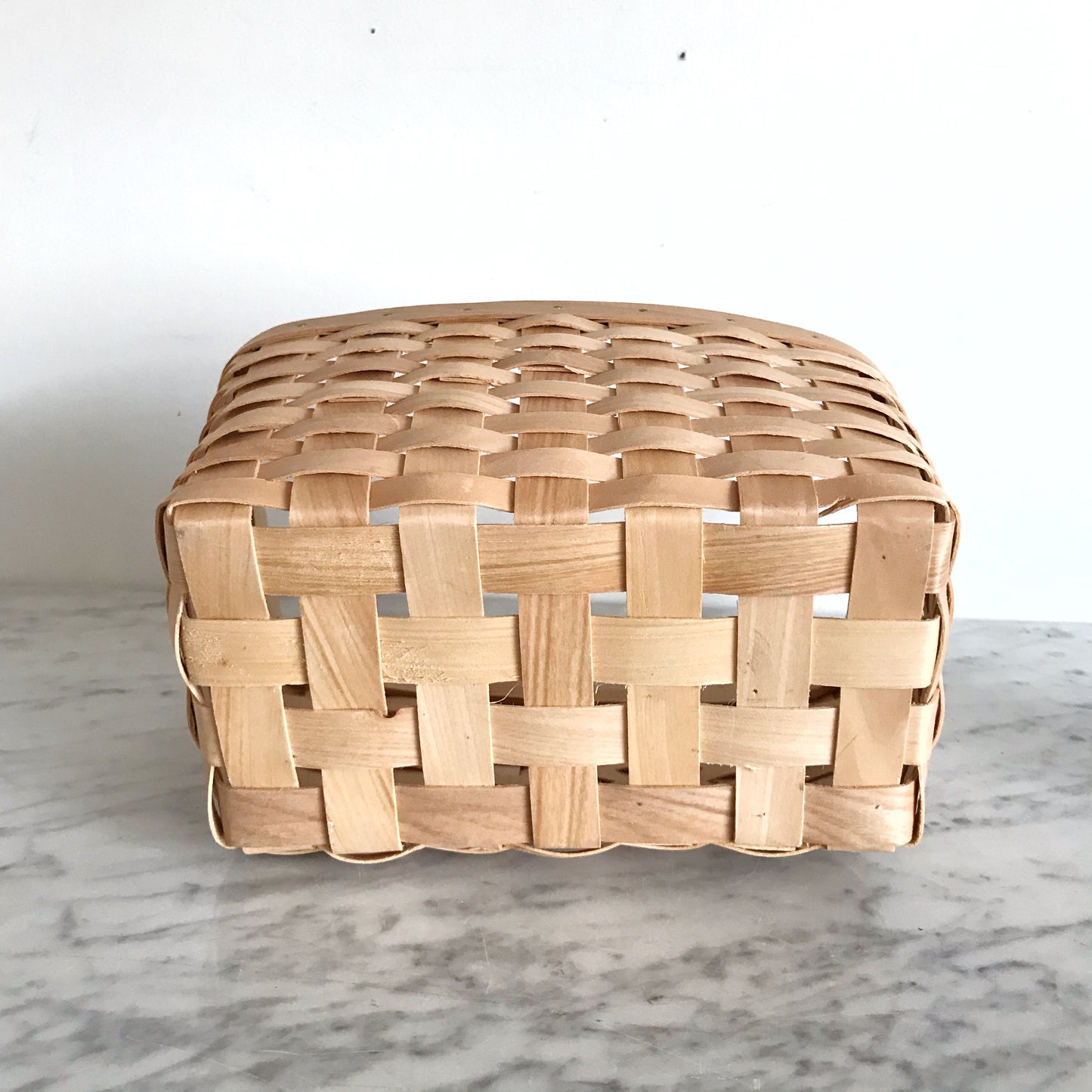 Hanging Woven Bentwood Basket