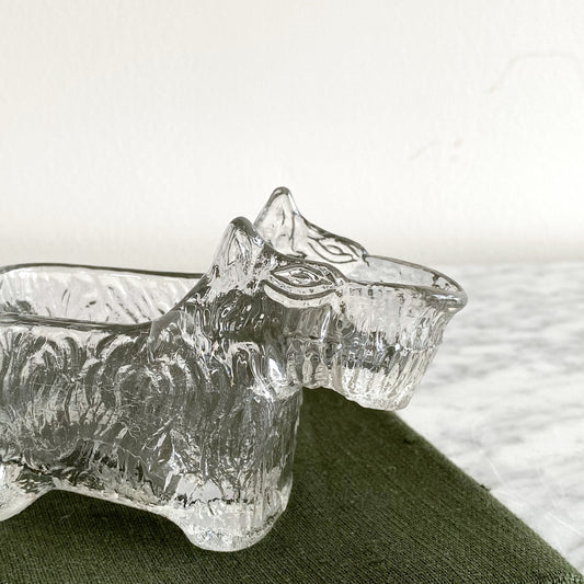 Vintage Glass Scottie Dog Creamer