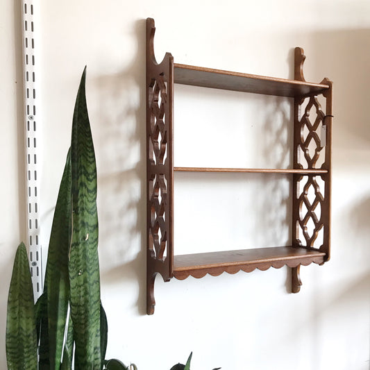 Decorative Wall Shelf w Cutouts