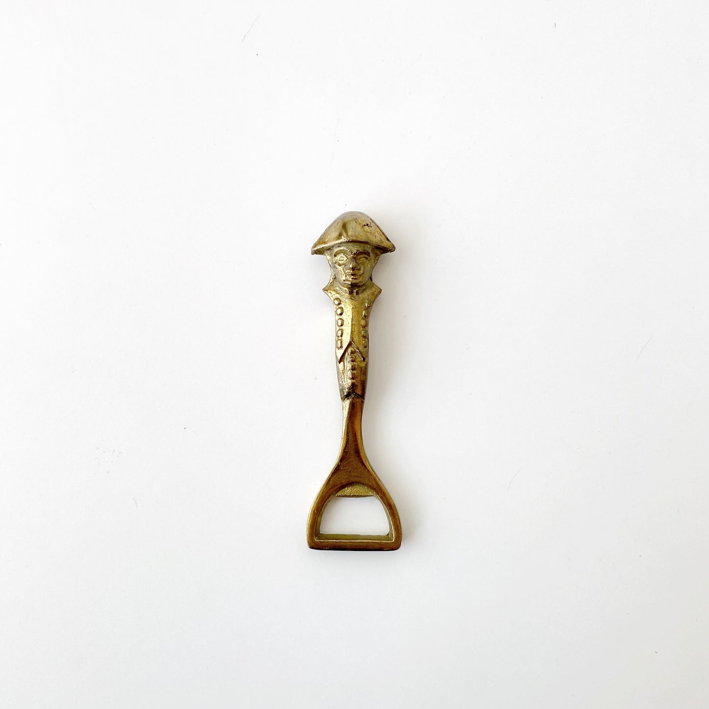 Vintage Solid Brass Soldier Bottle Opener