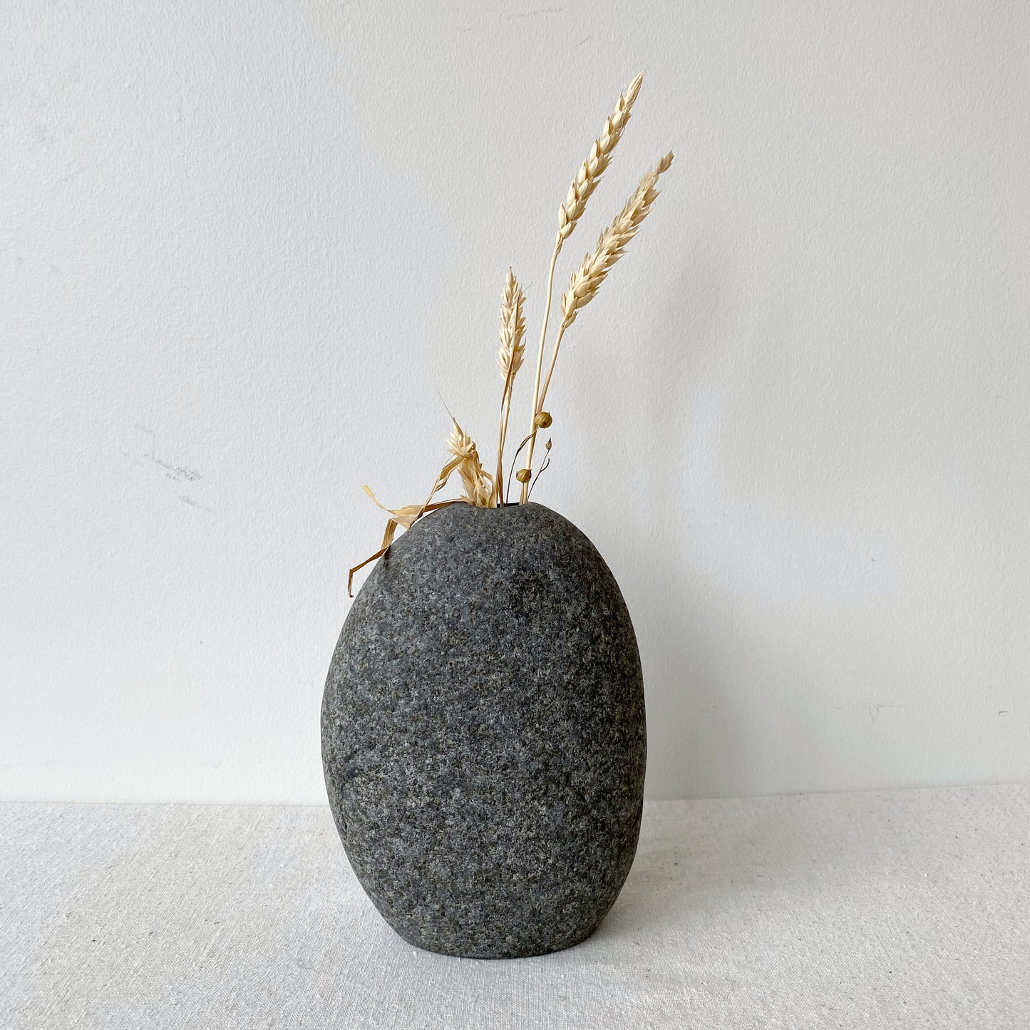 Vintage Gray Stone Vase