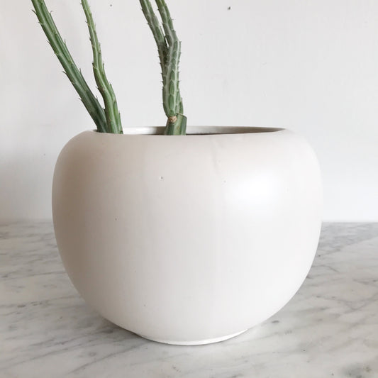 Large Vintage Ceramic Spherical Planter