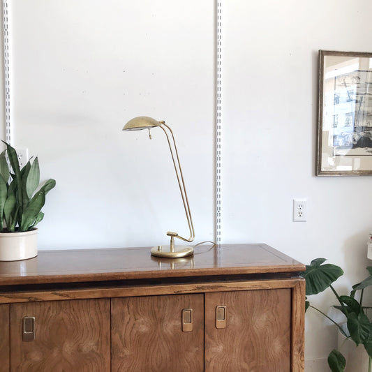 70's Vintage Gold Desk Lamp