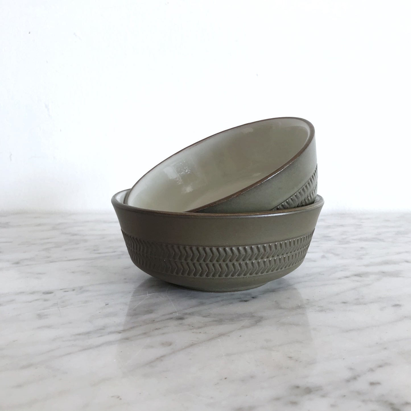 Pair of Vintage Stoneware Bowls by Denby