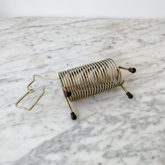 Vintage Mid-Century Spiral Dog Letter Sorter