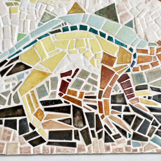 Original Mosaic Dragon / Dinosaur Art
