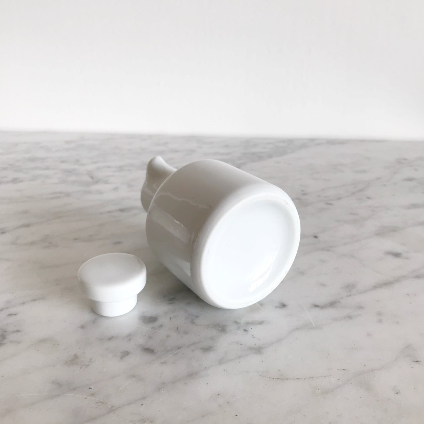 Small White Ceramic Pitcher