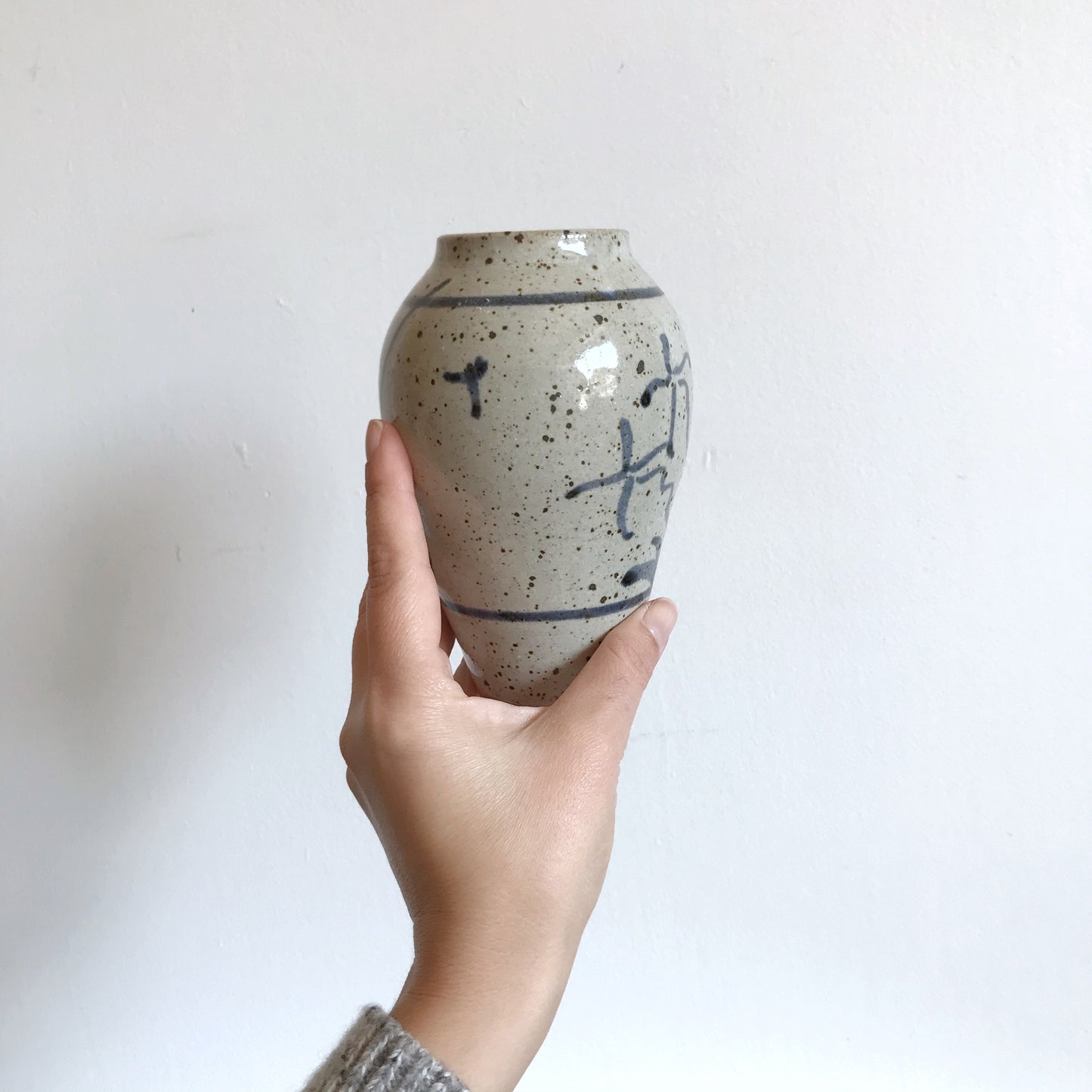 Hand-Painted Pottery Vase