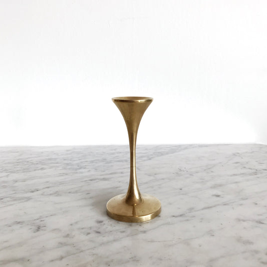 Vintage Danish Brass Candle Holder