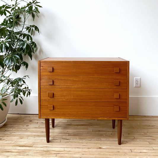 Petite Teak Scandinavian Chest of Drawers