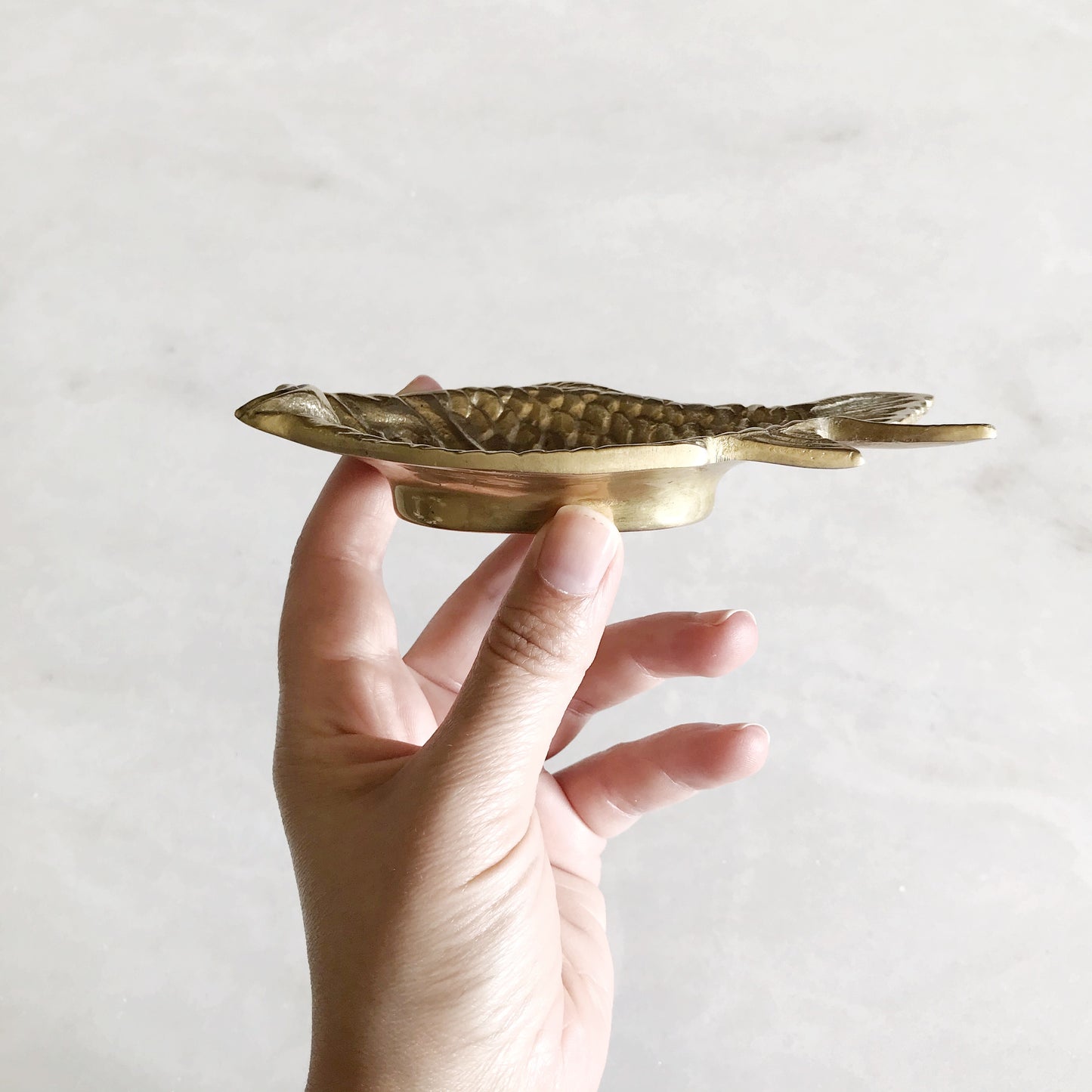 Amazing Vintage Brass Fish Dish / Tray