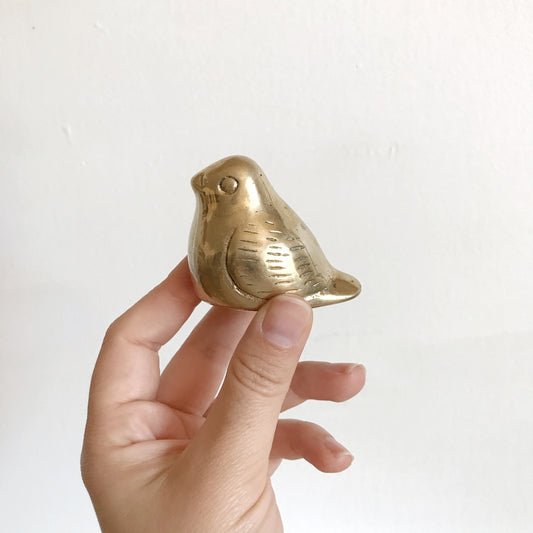 Vintage Scandinavian Style Brass Bird