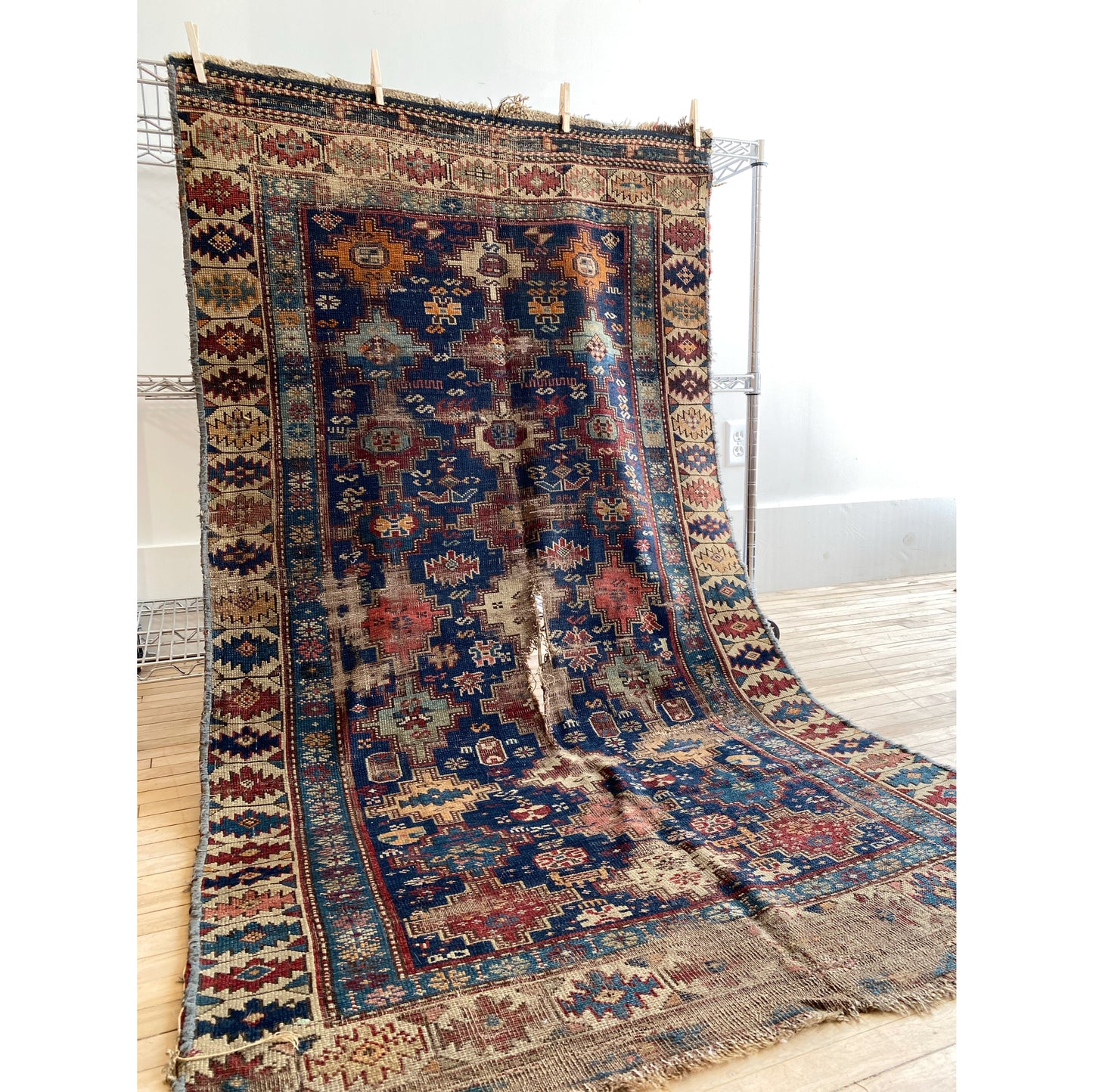 Antique Hand-knotted Persian Rug (5' x 3' 4")