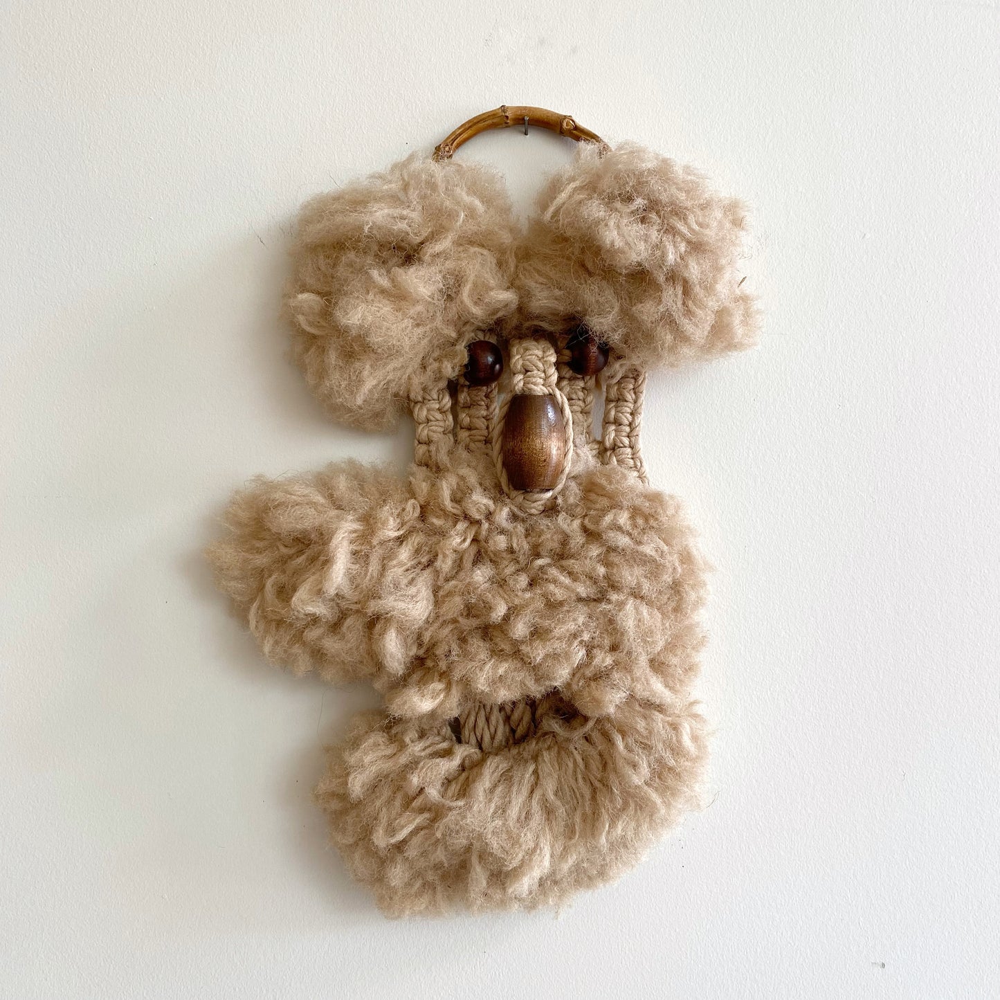 Vintage Macramé Koala