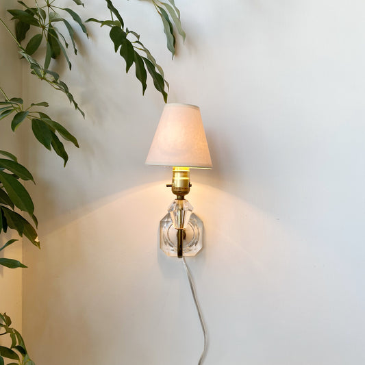 Vintage Crystal Wall Sconce Lamp
