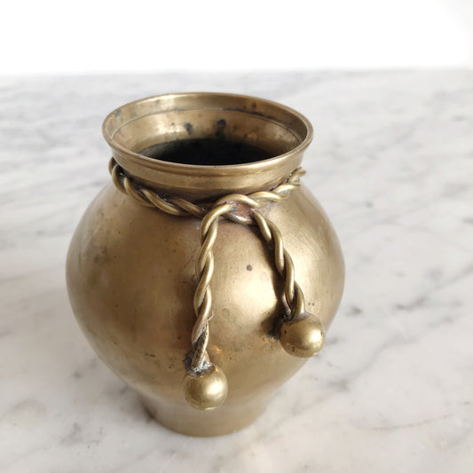 Small Vintage Brass Vase