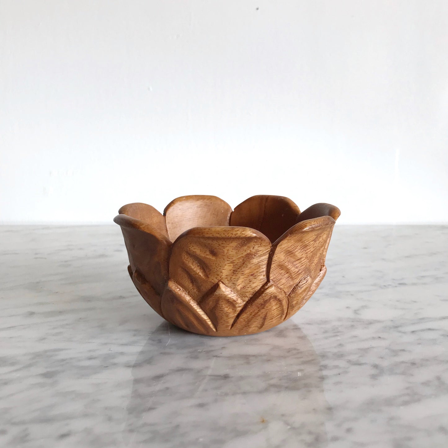 Vintage Carved Wood Bowl