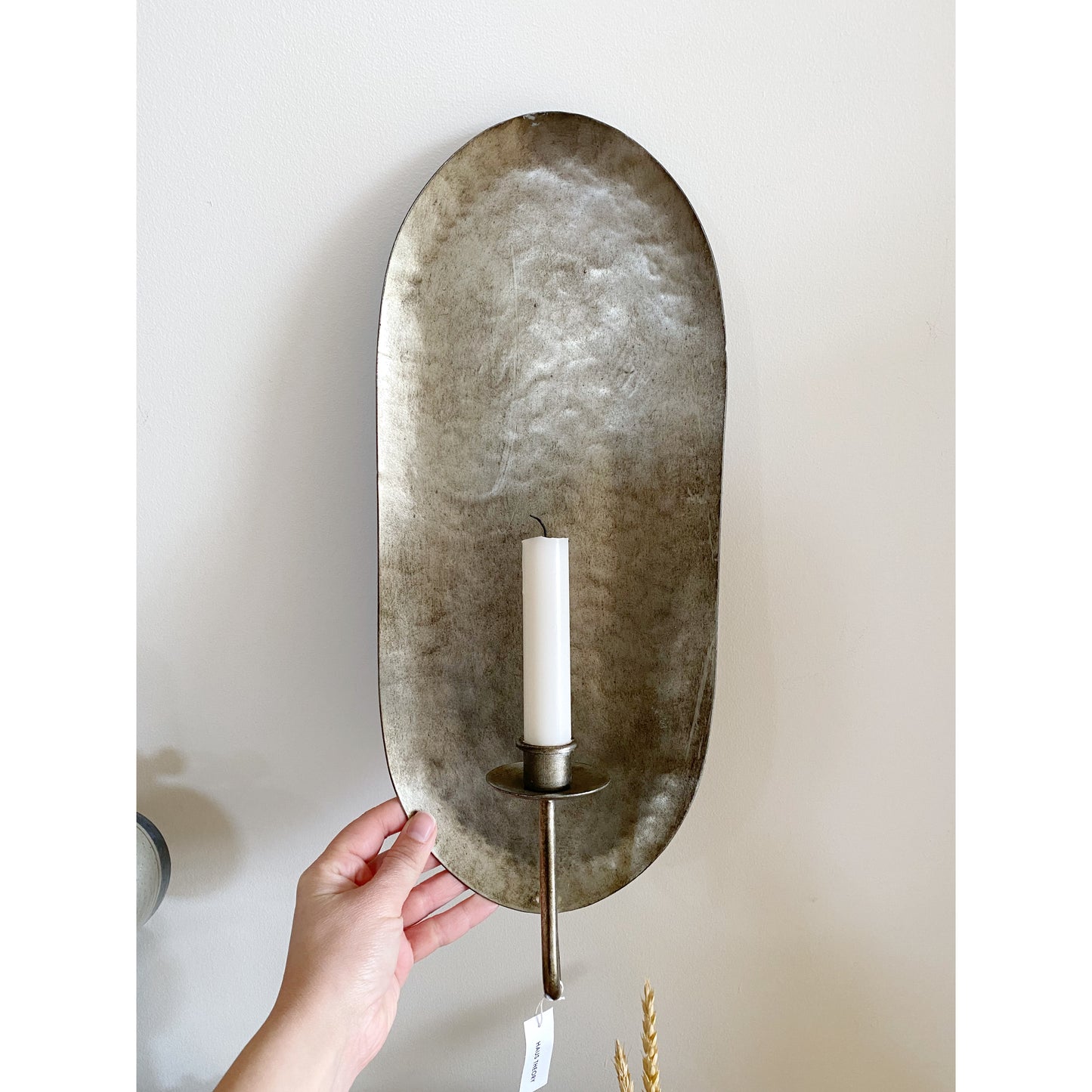 Large Metal Candle Sconce