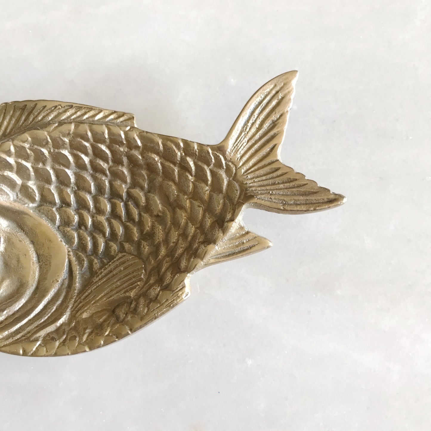 Amazing Vintage Brass Fish Dish / Tray