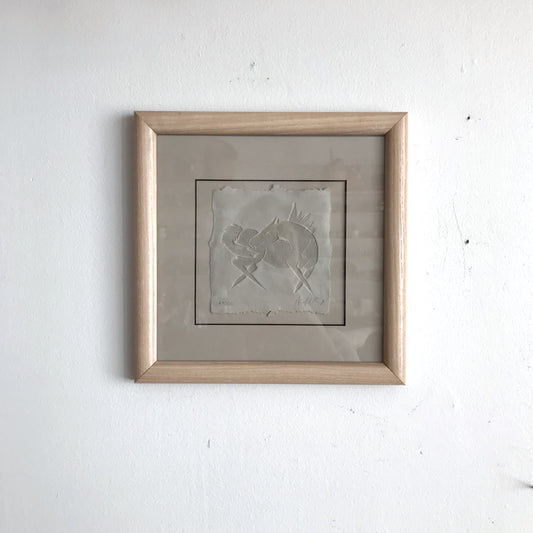 Original Embossed Horse Art Piece (9 x 9)