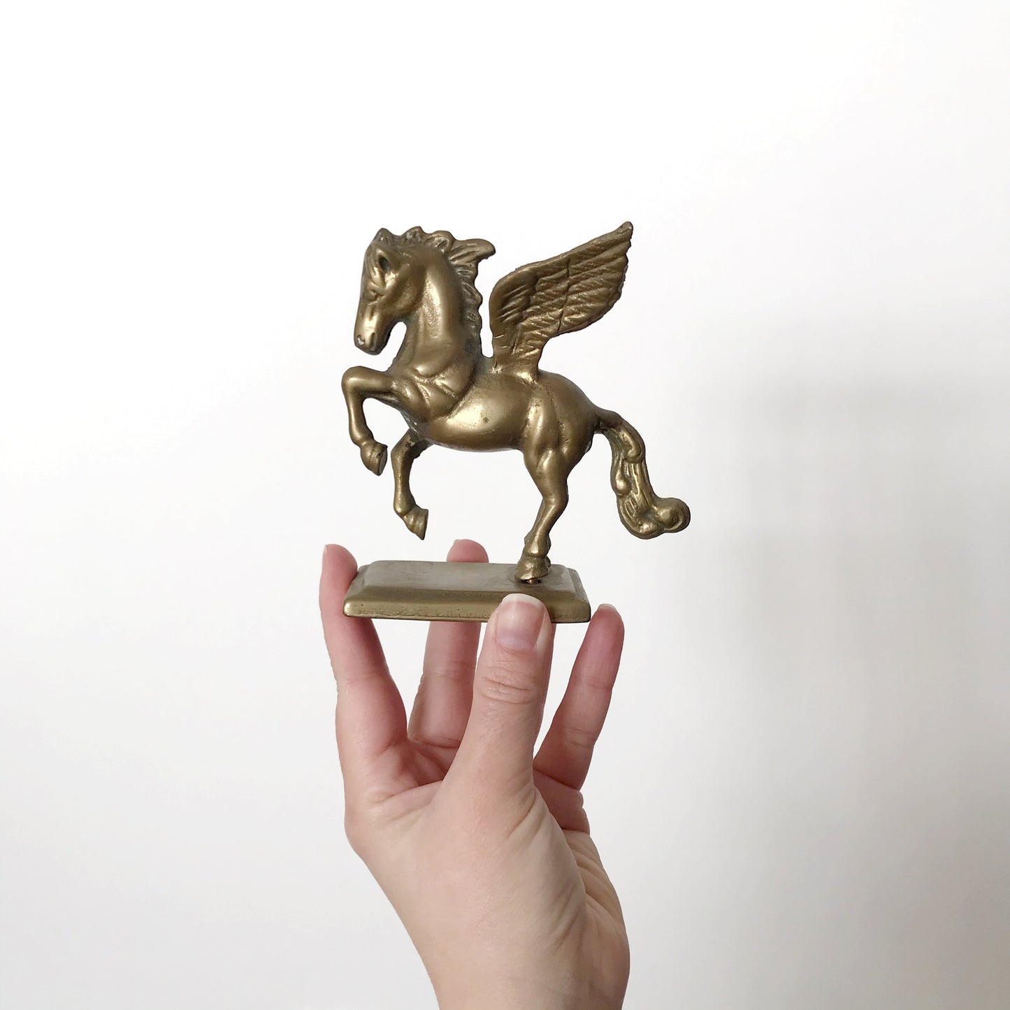 Vintage Brass Pegasus Figure