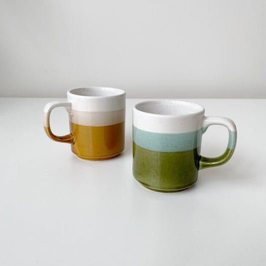 Vintage Color Block Mug, Japan
