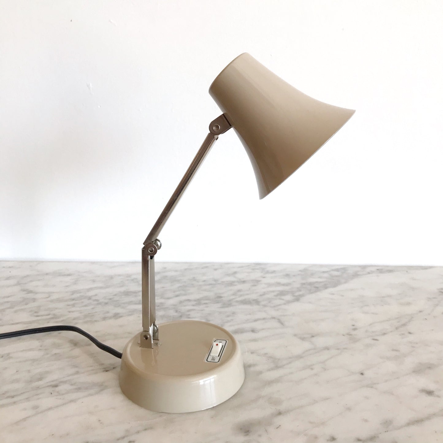 Petite Vintage Tan Desk Lamp