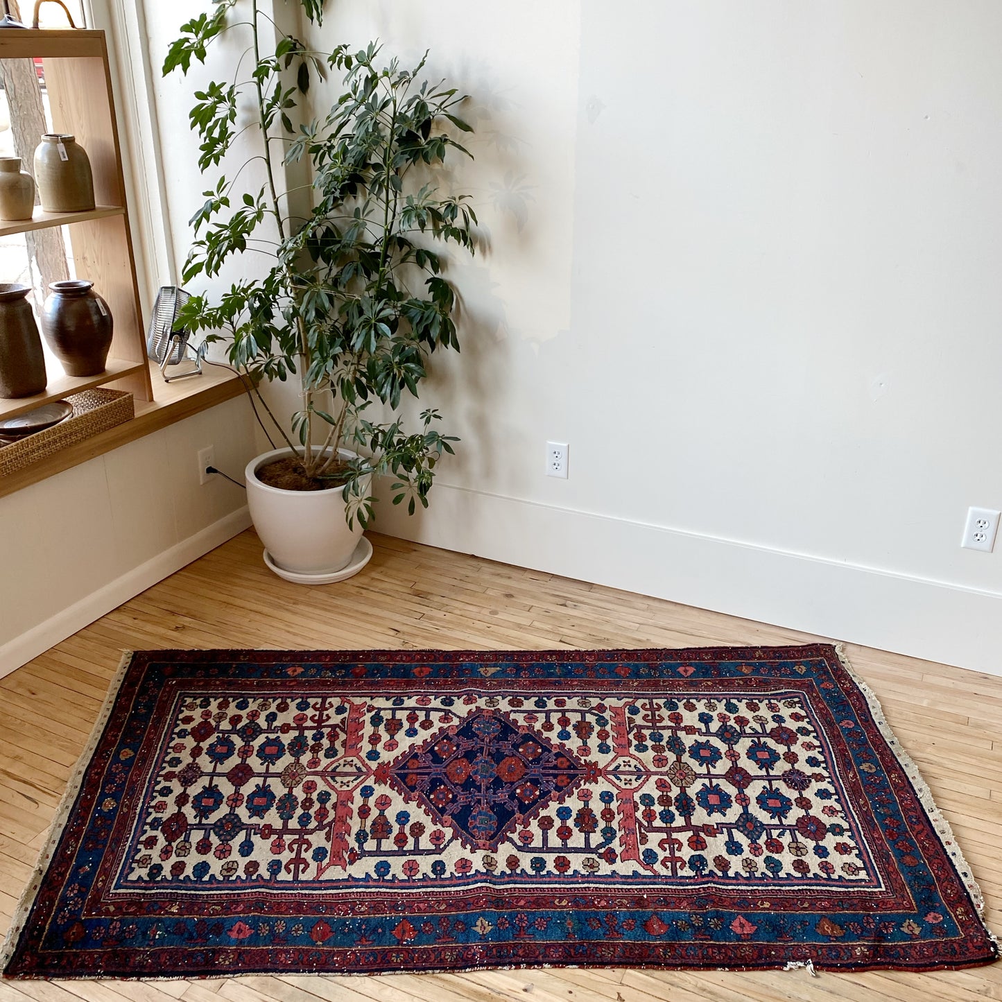 Vintage Hand-knotted Wool Rug (3’8” x 6’8”)