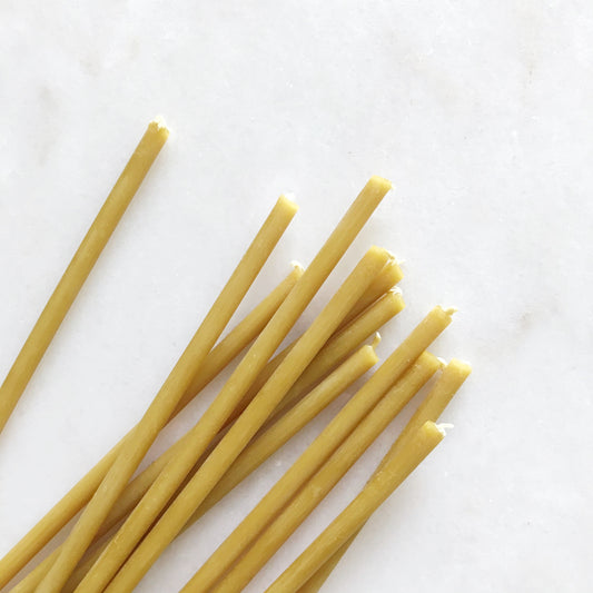 Bundle of Beeswax Birthday Candles, 12 ct