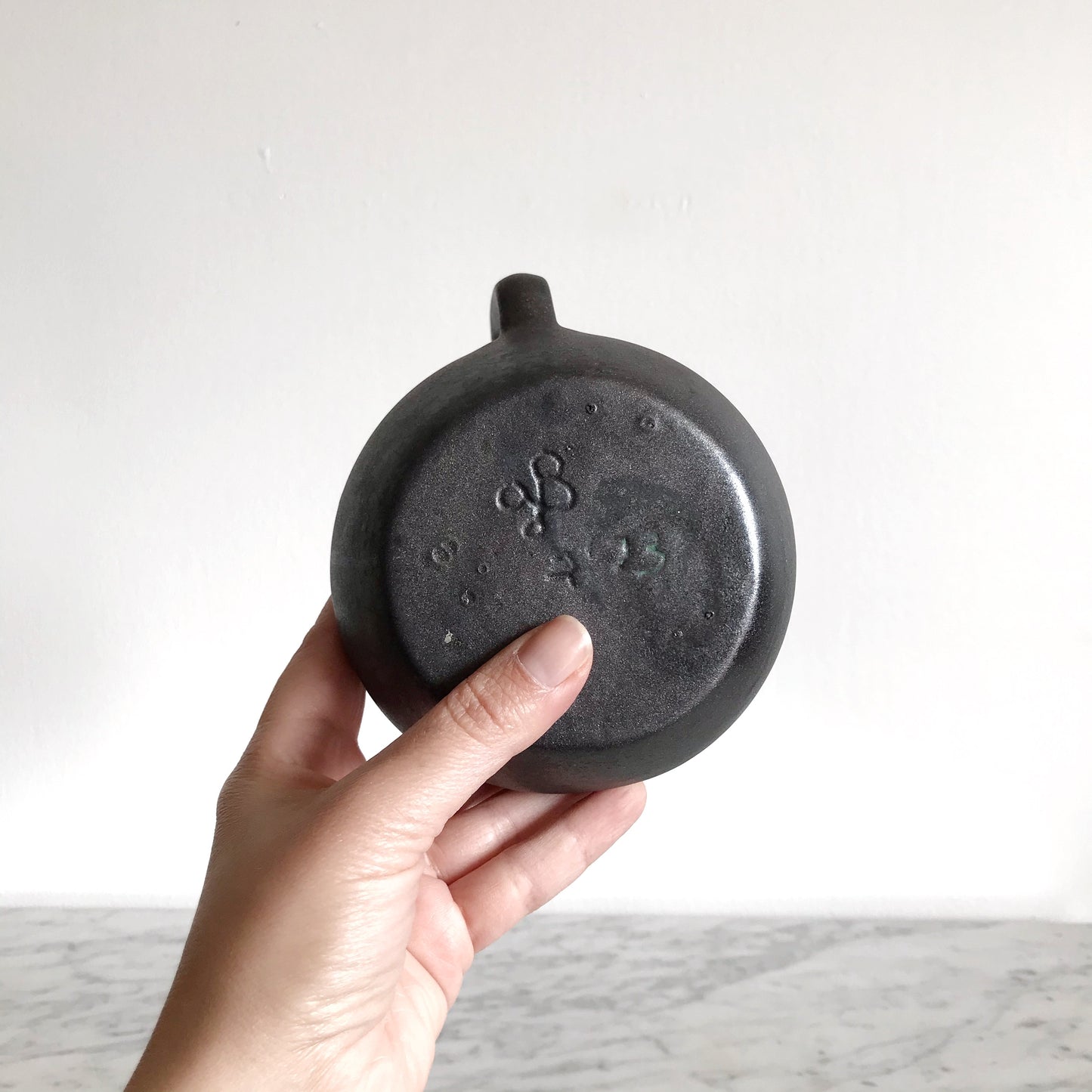 Vintage Ceramic Pitcher, Graphite