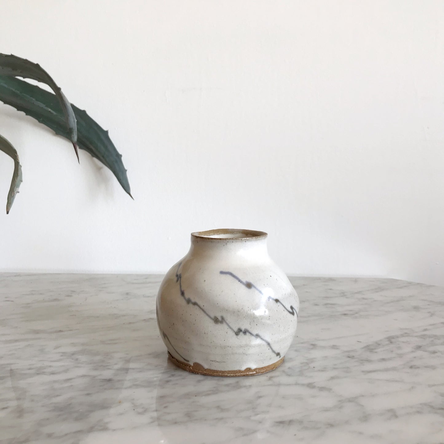 Handcrafted Zig-Zag Pottery Jar / Vase