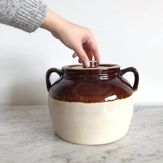 Large Vintage Stoneware Container
