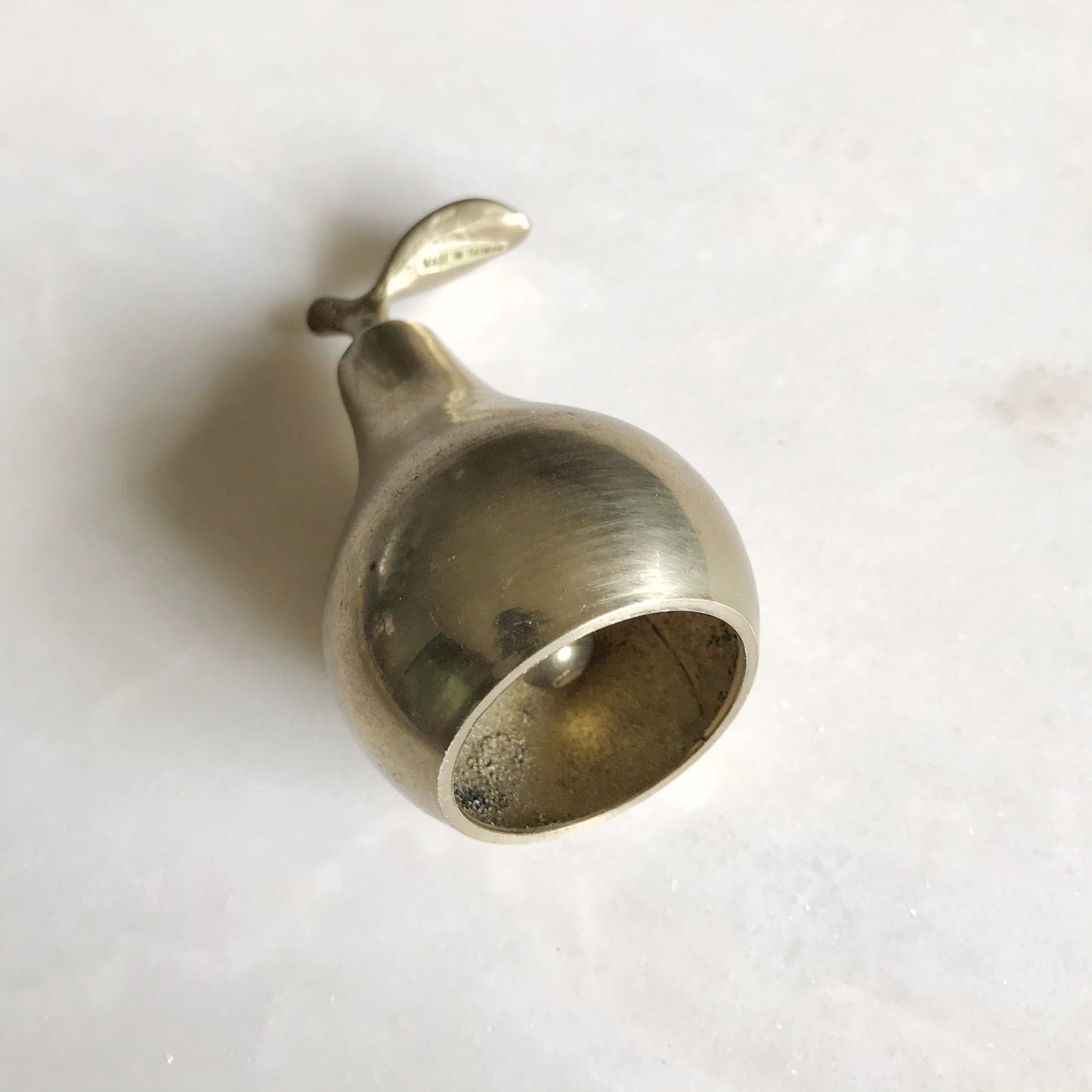 Vintage Brass Pear Bell