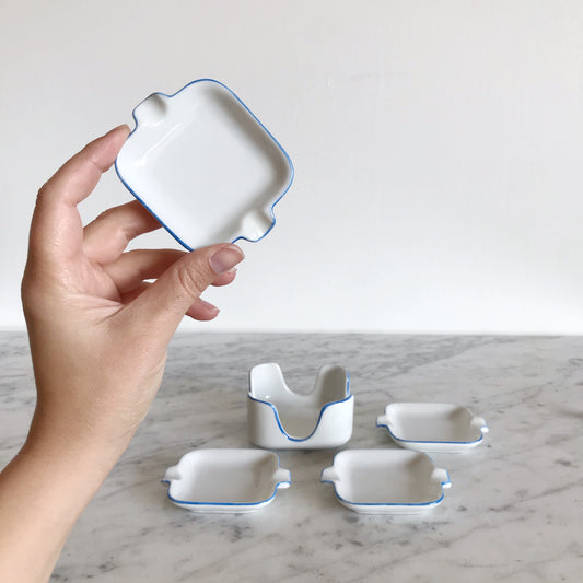 Set of Vintage Porcelain Ashtrays