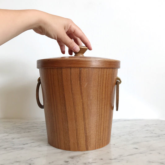 Vintage MCM Teak Ice Bucket