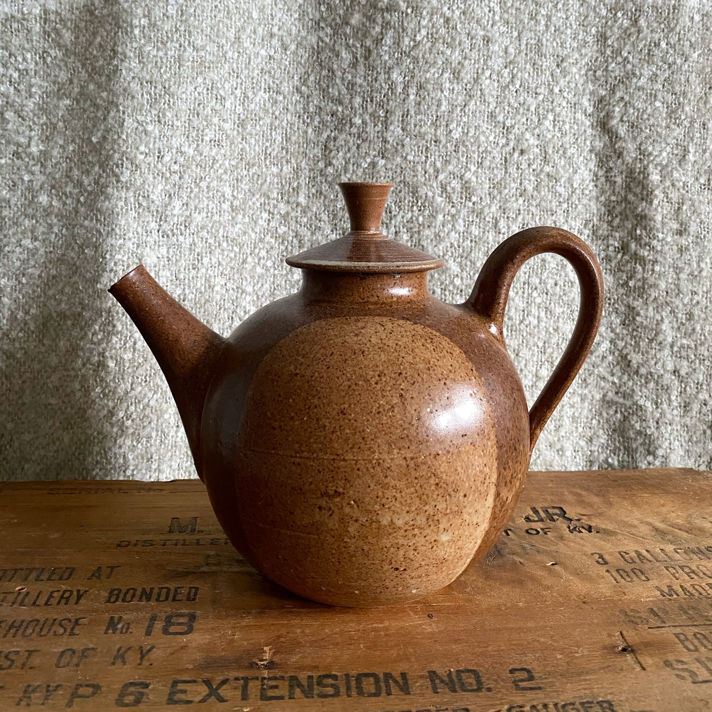 Vintage Wabi Sabi Pottery Teapot
